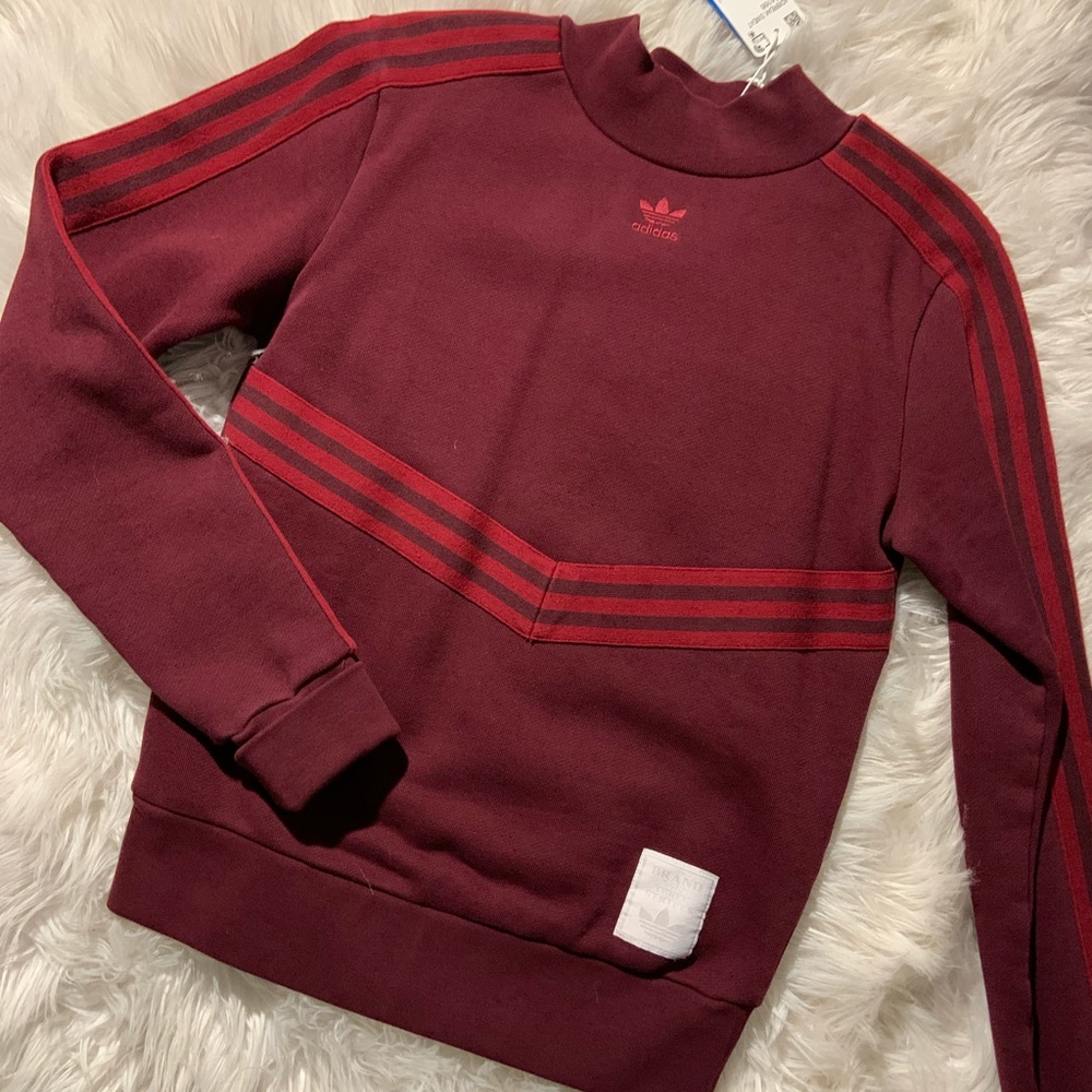 Brand new with tag maroon Adidas Sweatshirt